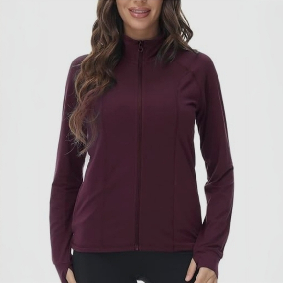 BCG Maroon Athletic Zip-Up Jacket - Picture 1 of 5